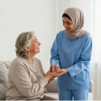 نیازمند پرستارسالمند خانم