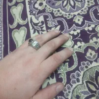 انگشتر نقره سنگ یاقوت