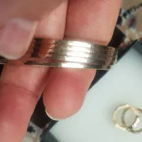 النگو آیینه طلا نو ۱۸ عیار ۱۳/۷۳۰ صوت سایز ۲