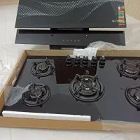 یک عدد اجاق گاز صفحه  ویک عدد هود