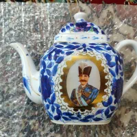 قوری قلم آبی برند گردنر آنتیک