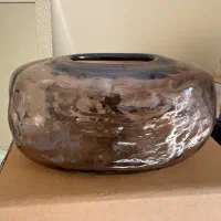 جا دستمالی بلور دفرمه ۲عدد جفت