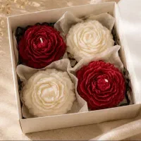 شمع گل رز