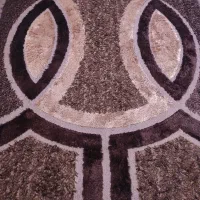 فرش ۶ متری فانتزی کرم قهوه ای ترک