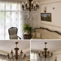 فروش ۲ عدد لوستر مجلل و بسیار شیک کریستالی