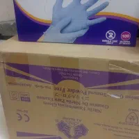 دستکش نیتریل رنگ آبی