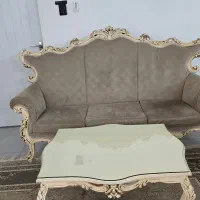 مبل کلاسیک ۹ نفره همراه میز نهارخوری ۸ نفره