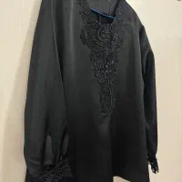 شومیز مشکی ساتن