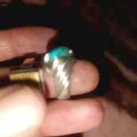 انگشتر نقره 7گرم 9999جوادالعمه دومی فیروزه اصل9گ