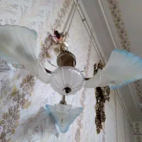 لوستری ۳شعله کریستالی