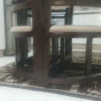 میز ناهارخوری کم جا با ۳صندلی
