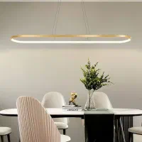 لوستر مدرن مدل بیضی افقی