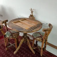 میز تخته نرد چوب راش