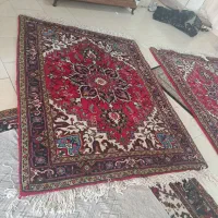 یک جفت(دوتخته) قالیچه دستبافت اطراف هریس