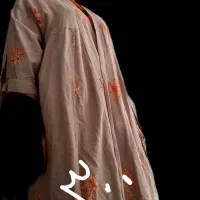 گل مانتو نخی کفتان کبریتی