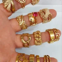 انگشتر طلا روس و استیل رنگ ثابت