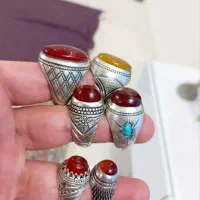 تعدادی انگشتر کار دست بسیار زیبا وجون دار