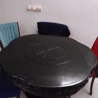 میز ناهارخوردی گرد دست ساز