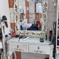 دکور آرایشگاه  آیینه و کنسول  آیینه pvc