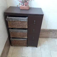 میز خیاطی چوبی کشو دار یا جا سیب زمینی و پیاز