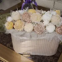 باکس گل مصنوعی شمع