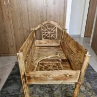گهواره چوبی دست‌ساز