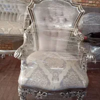 مبل راحتی وکلاسیک نه نفره تمام چوب راش آکبند