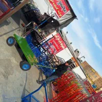 گاری فرمان دار چهار چرخ دستی حمل بار باربر فرمان