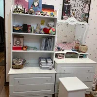 فروش سرویس خواب نوجوان بهمراه کتابخانه