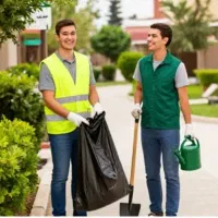 کارگر ایرانی و اتباع خدمات و فضای سبز
