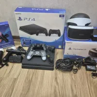 PS4 slim 1tra همراه ps vr و تجهیزات جانبی