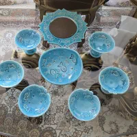 ست هفت‌سین سرامیکی دست‌ساز طرح ماهی