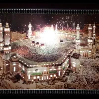 تابلو کعبه مدینه چراغ خواب