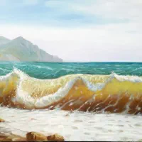 تابلو رنگ روغن روی بوم