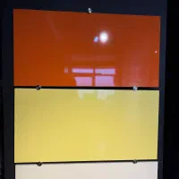 کاشی سرامیک نارنجی و مشکی 60×30 ساده مونو کالر