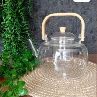 قوری پیرکس دسته بامبو خارجی