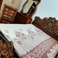 سرویس خواب تمام چوب وتشک پددار رویال سالم ونو