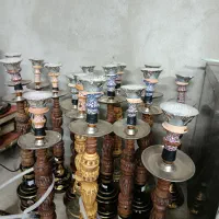۱۵ عدد قلیان چوبی چوب گردو