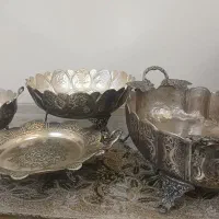 ست کامل سرویس نقره در حد نوع