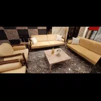 مبل ۸نفره چوب پارچه تمام راش