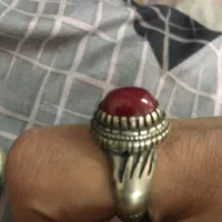 انگشتر نقره دست دلبر با سنگ قیمتی