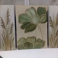 تابلونقاشی برجسته بزرگ باقابش فقط1500