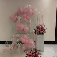 بادکنک آرایی گل آرایی بله برون تولددکور