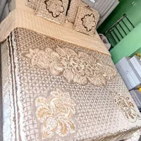 تخت دو نفره با پا تختی + تشک + کفی جکدار