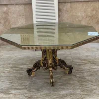 میز رزین دست دو قطر ۱۵۰