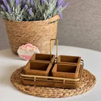 ست پذیرایی فلز و چوب