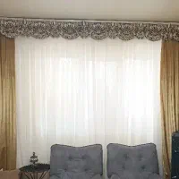 پرده، والان و کتیبه استخوانی در حد نو و گل میخ