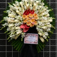 کد 24 تاج گل تک سبدودو سبد تاج ترحیم شادی نمونه۳۰