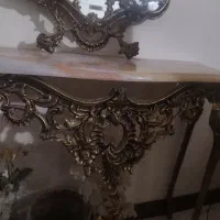 آینه و شمعدان برنز