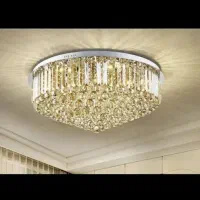 سه عدد لوستر سقفی گرد